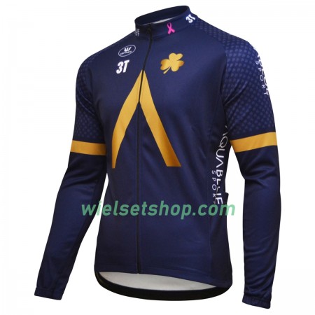 Wielershirt 2018 Aqua Blue Sport N001 Lange Mouw Wielershirt 2018 Aqua Blue Sport N001 Lange Mouw